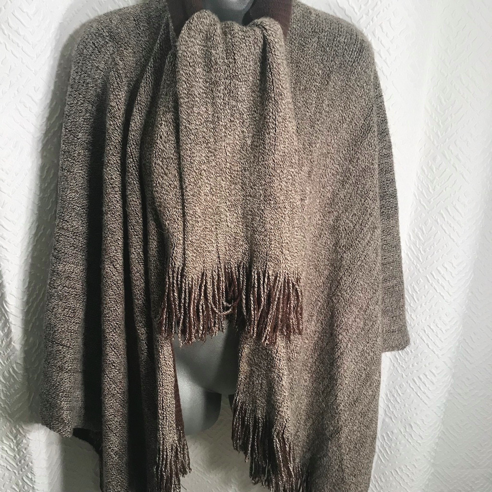 Fringed Poncho Cape